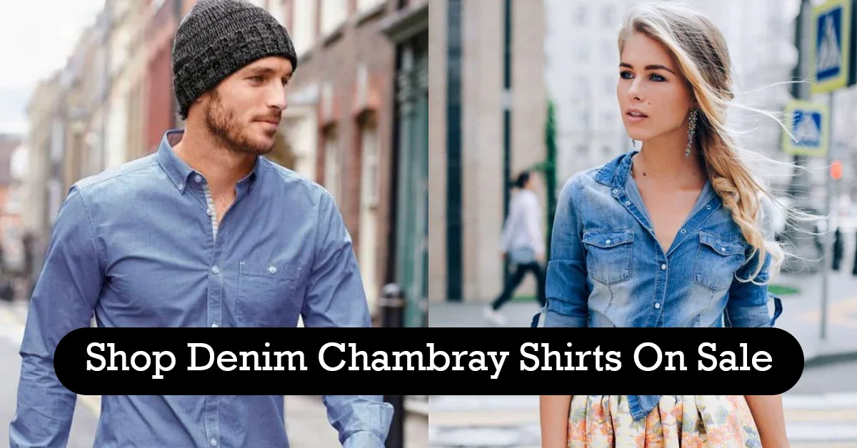 shop denim chambray shirts on sale