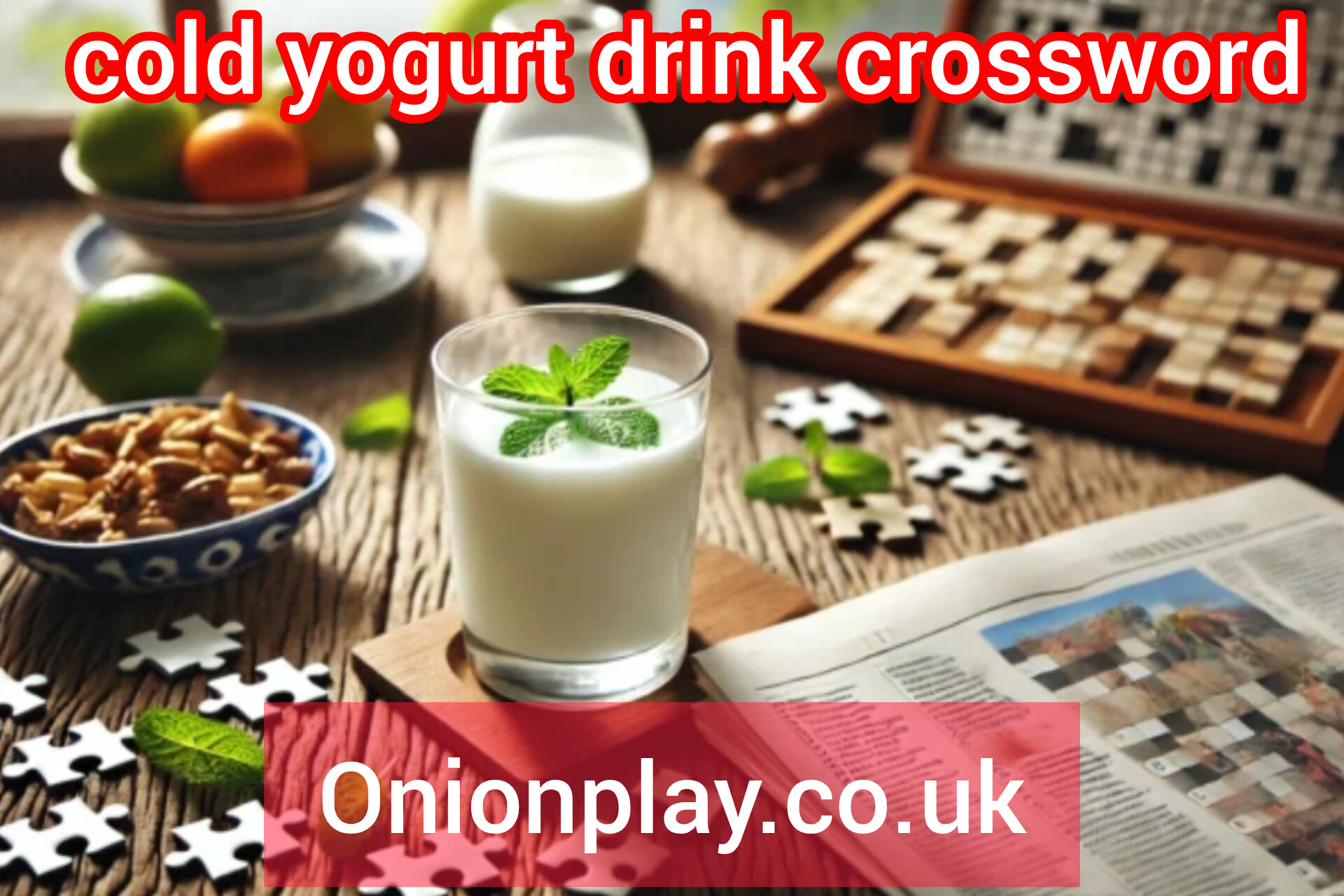 cold yogurt drink crossword