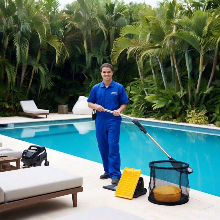 Weekly pool maintenance