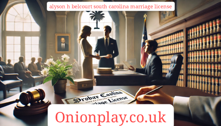 alyson h belcourt south carolina marriage license