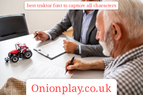 best traktor font to capture all characters