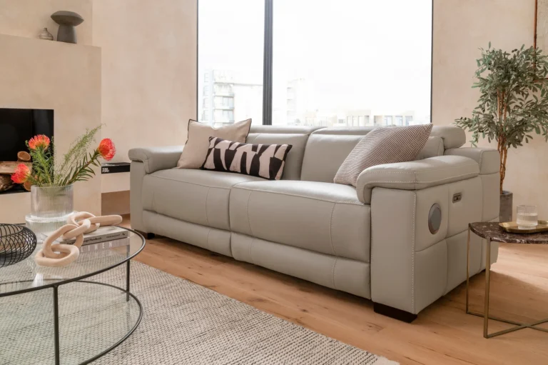 electricpowerreclinersofasmokeytaupe3seaterbluetoothspeakersheatedseatsusbslotshomelifestyleseries5