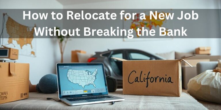 How to Relocate for a New Job Without Breaking the Bank