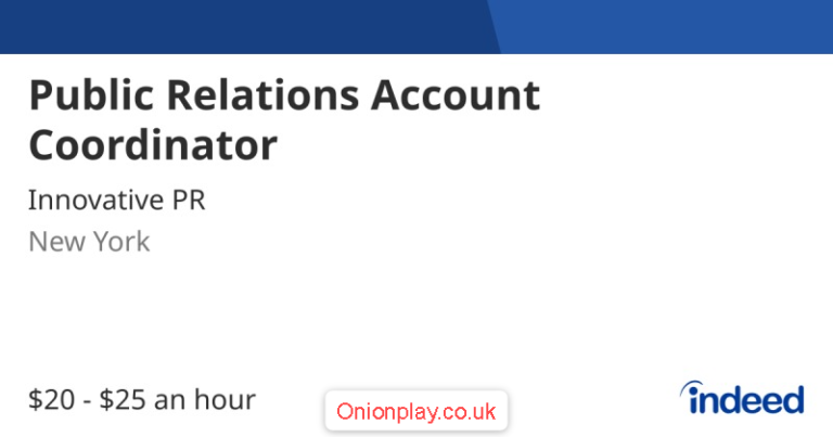 account coordinator new york public relations