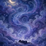 night sky dream illustration