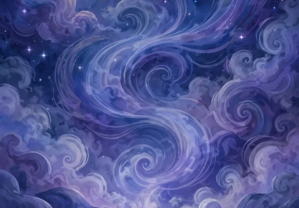 night sky dream illustration