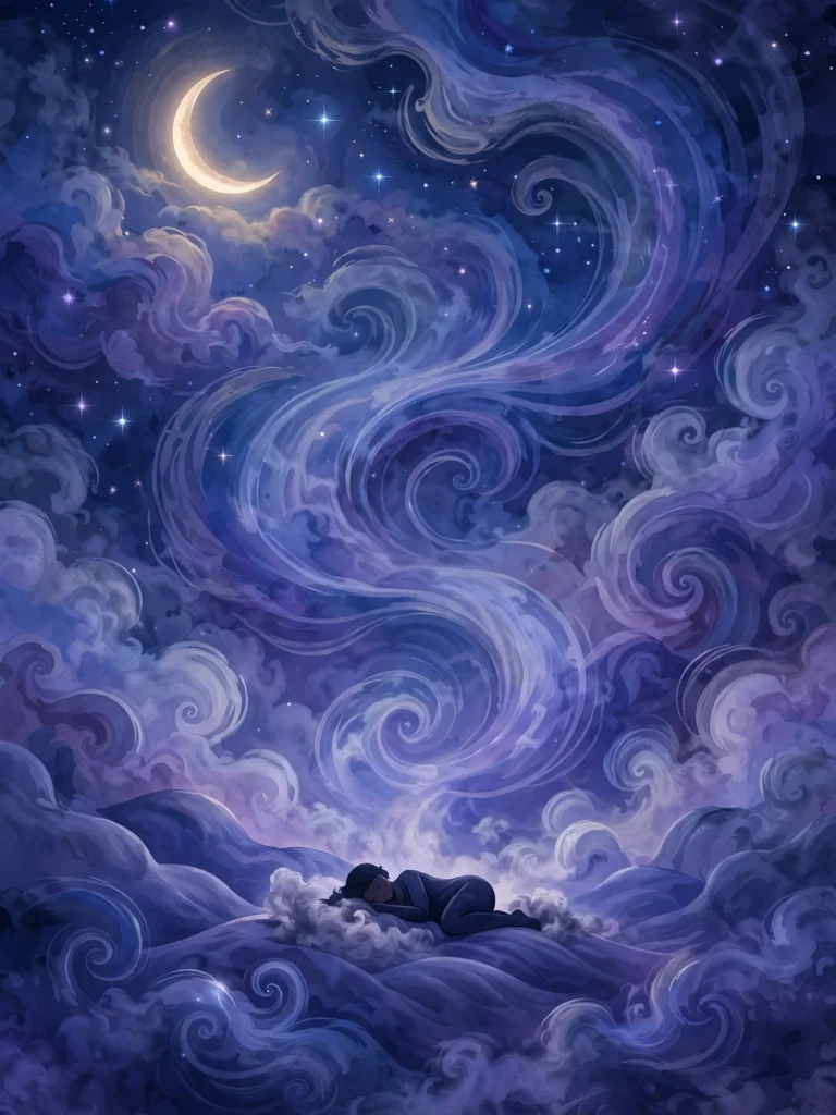 night sky dream illustration