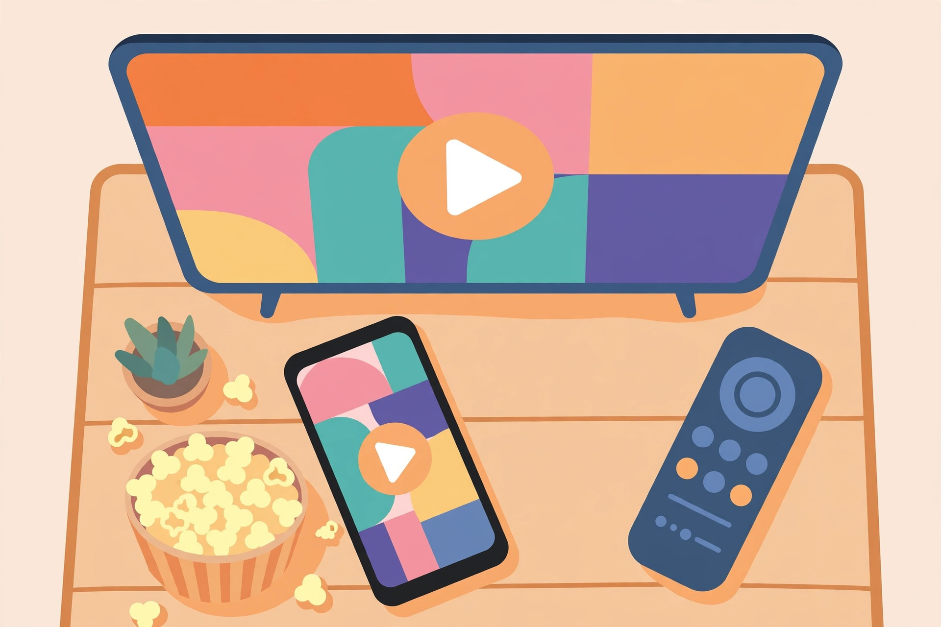 British TV streaming illustration