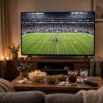 Live TV sports streaming concept