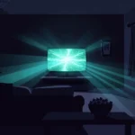 Horror streaming service illustration