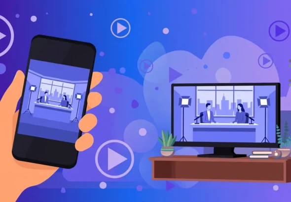 Xumo free streaming app on phone and TV